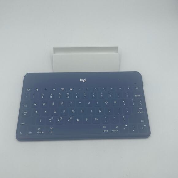 Logitech Keys To Go Keyboard Bluetooth Phone Stand Teal Portable Slim - Picture 6 of 7